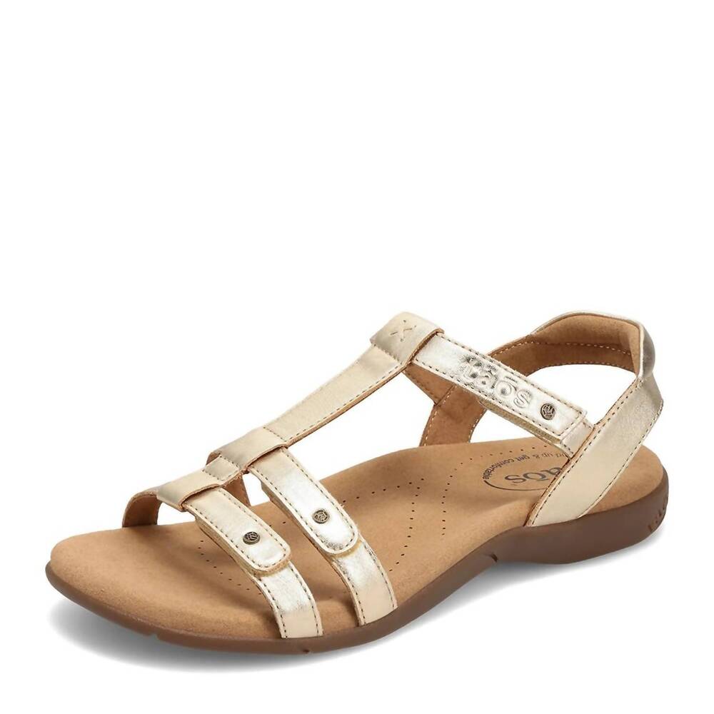 NEW TAOS women's trophy 2 sandals in gold